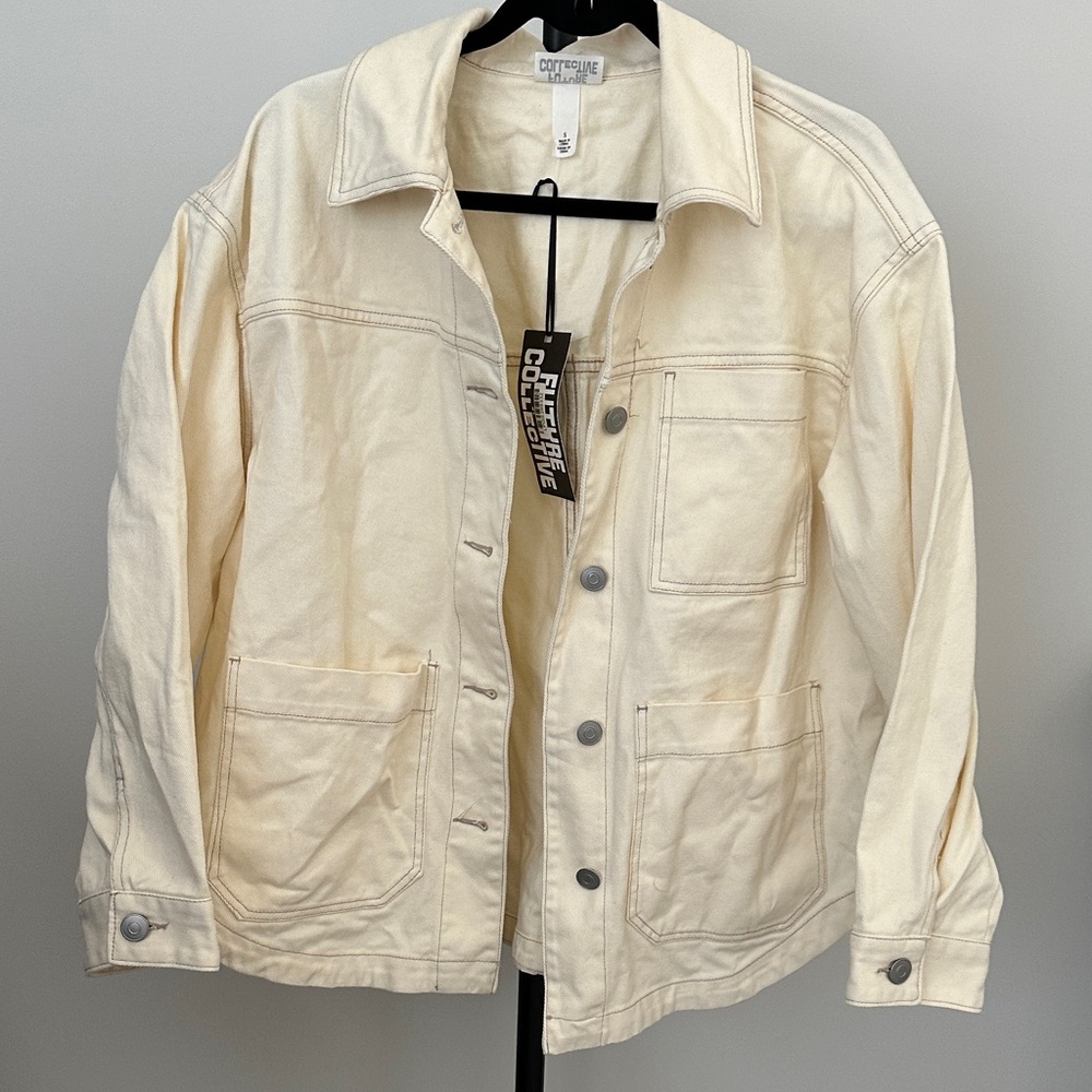Future Collective Off-White Denim Jacket